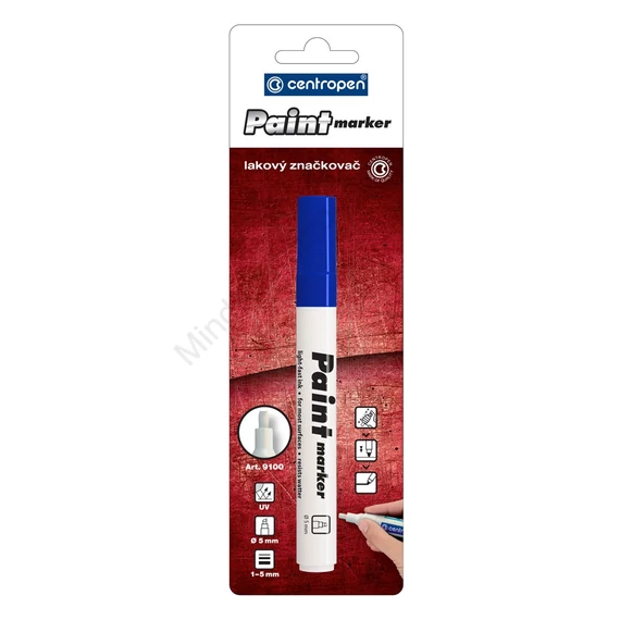 Lakkmarker 1-5mm, vágott hegy Centropen 9100 kék