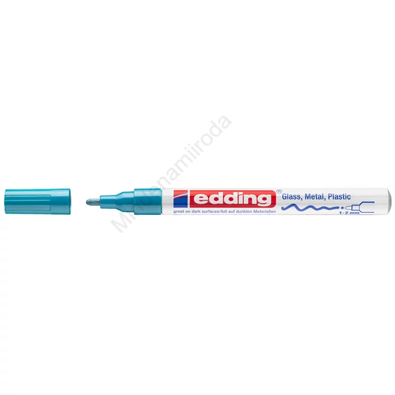 Lakkmarker 1-2mm, kerek Edding 751 világoskék