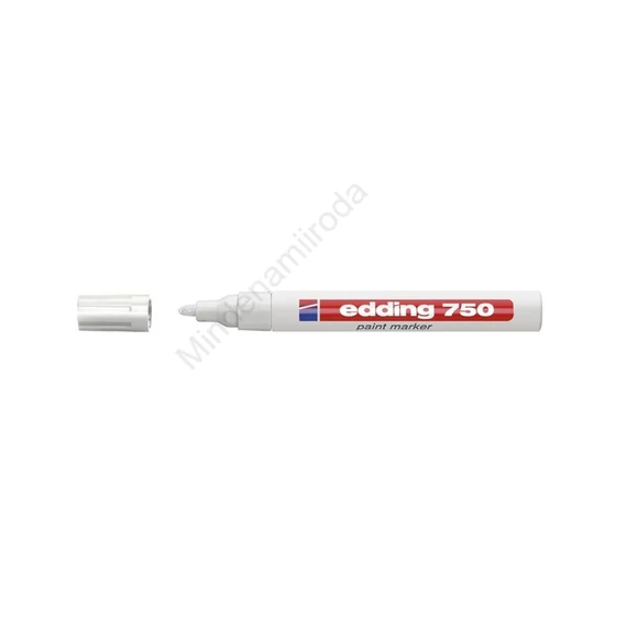 Lakkmarker 2-4mm, kerek Edding 750 fehér