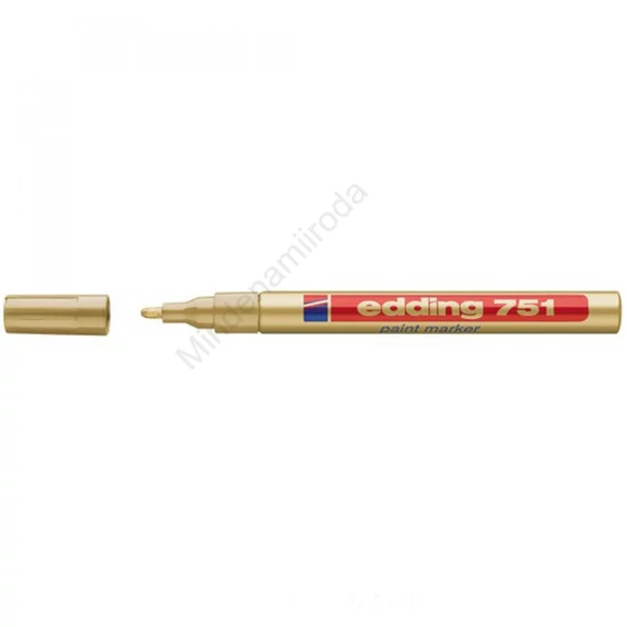 Lakkmarker 1-2mm, kerek Edding 751 arany