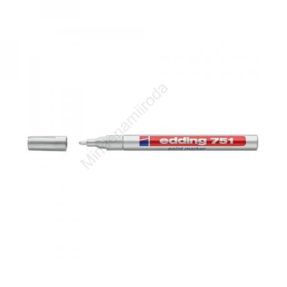 Lakkmarker 1-2mm, kerek Edding 751 ezüst