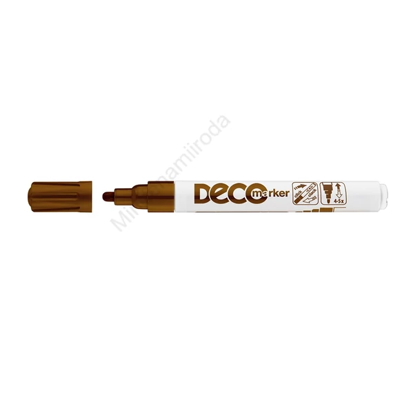 Lakkmarker, decomarker 2-4mm, kerek Ico barna
