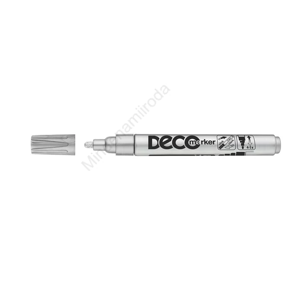 Lakkmarker, decomarker 2-4mm, kerek Ico ezüst