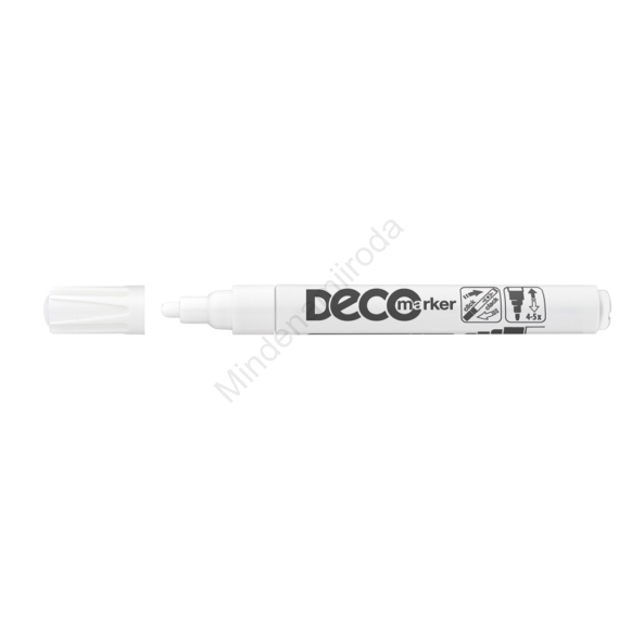 Lakkmarker, decomarker 2-4mm, kerek Ico fehér 