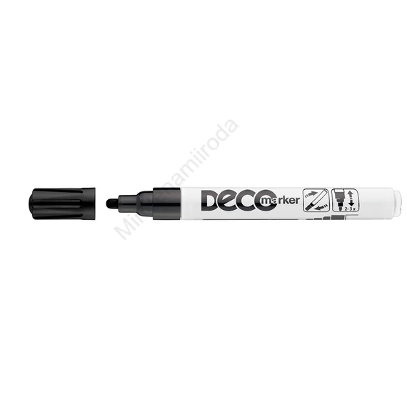Lakkmarker, decomarker 2-4mm, kerek Ico fekete
