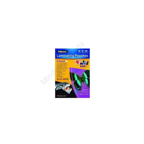 Lamináló fólia, 100x150mm, 80 mikron, fényes, 25 db/doboz, Fellowes®