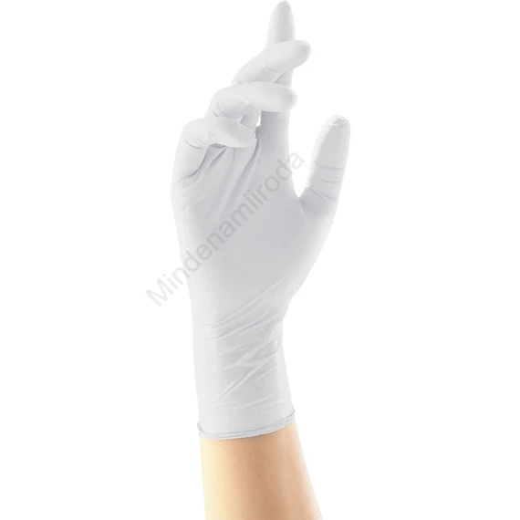 Gumikesztyű latex púdermentes L 100 db/doboz GMT Super Gloves fehér