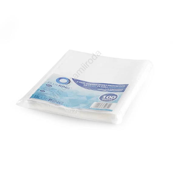 Genotherm lefűzhető, A4, 85 micron narancsos felül és belül nyitott Bluering® 100 db/csomag, 
