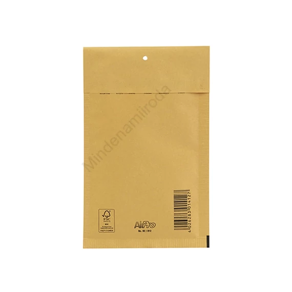 Légpárnás tasak 12/B szilikon külső méret 140x225mm, belső méret 120x215mm, Bluering® barna