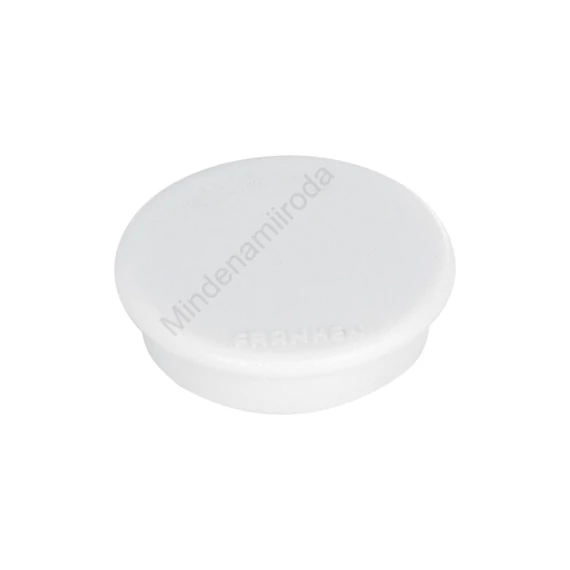Mágnes 38mm, erősség: 2500 g. Franken 10 db/csomag, fehér