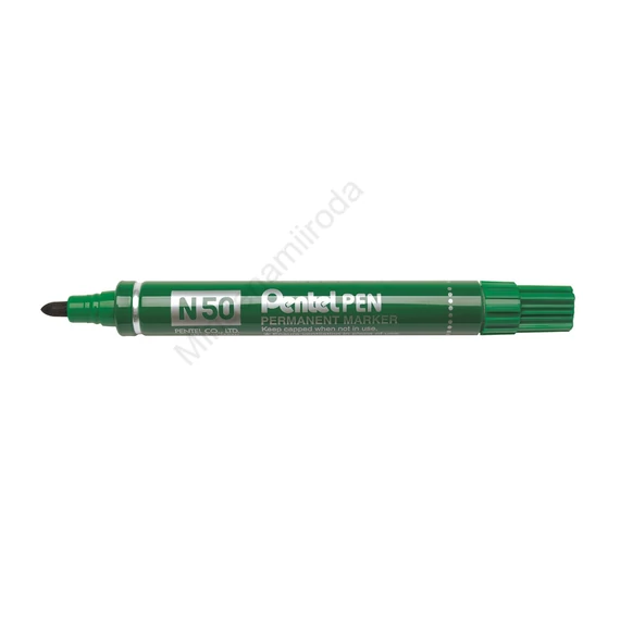 Alkoholos marker fém testű 4,3mm kerek hegyű N50-DE Pentel Extreme zöld