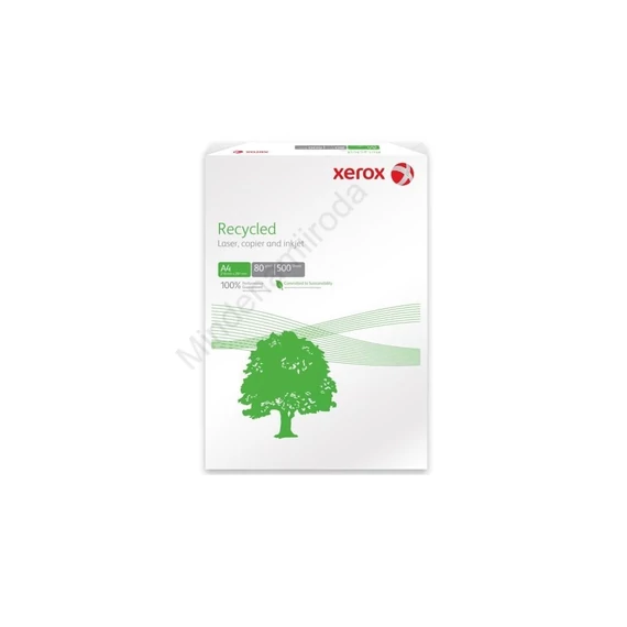 Másolópapír A4, 80g, Xerox recycled Plus újrahasznosított 500ív/csomag,