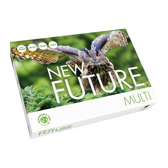 Másolópapír A4, New Future Multi, CIE fehérség 164, FSC tanúsítvány 500ív/csomag.
