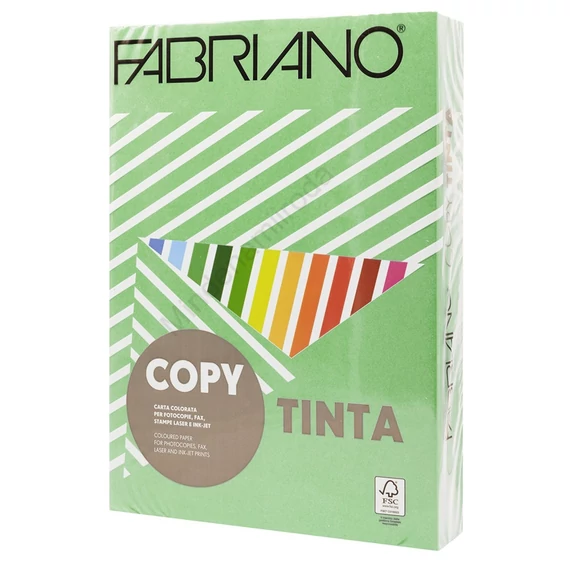 Másolópapír, színes, A3, 80g. Fabriano CopyTinta 250ív/csomag. intenzív zöld/verde