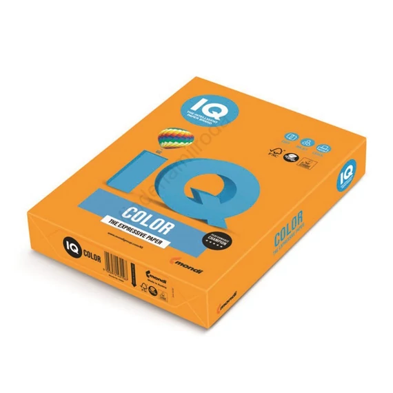 Másolópapír, színes, A3, 80g. IQ OR43 500ív/csomag, intenzív narancs