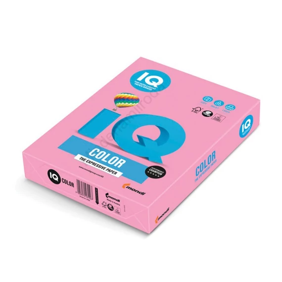 Másolópapír, színes, A4, 160g. IQ Color PI25 250ív/csomag, pasztel rózsaszín