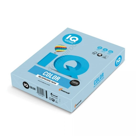Másolópapír, színes, A4, 160g. IQ PBL29 250ív/csomag, pasztel kék