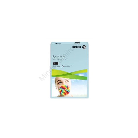 Másolópapír színes, A4, 80 g XEROX Symphony, 500ív/csomag, kék
