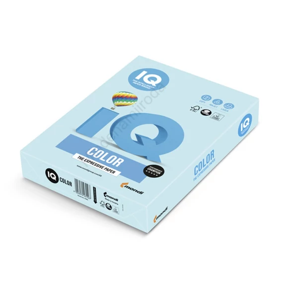 Másolópapír, színes, A4, 80g. IQ OBL70 500ív/csomag, pasztell jégkék
