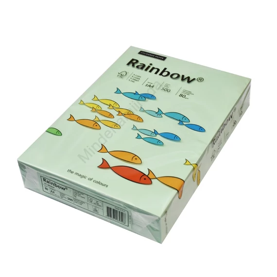 Másolópapír, színes, A4, 80g. Rainbow® 500ív/csomag, 75 középzöld