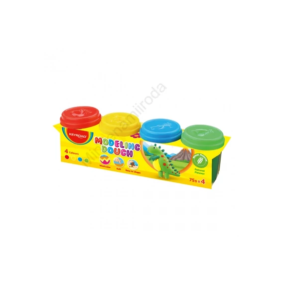 Modellező gyurma, 4 x 75 g, Keyroad