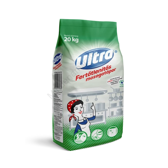 Mosogatópor fertőtlenítő hatással zsákos 20 kg Ultra