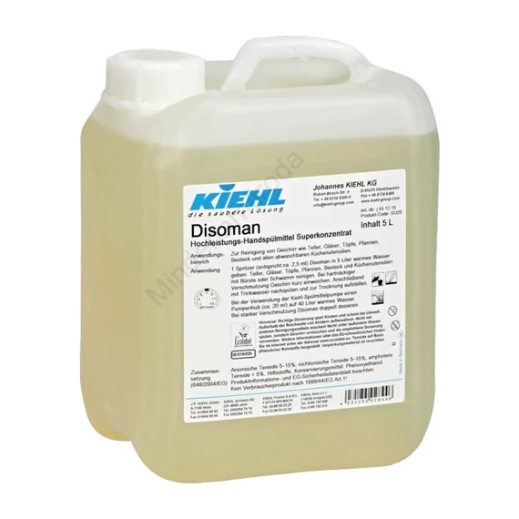Mosogatószer koncentrátum 5 liter kézi Kiehl Disoman