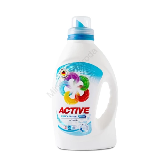 Mosógél 1,5 liter (30 mosás) fehér és színes ruhákhoz Active Universal