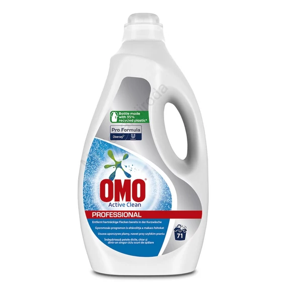 Mosógél 5 liter (71 mosás) fehér ruhákhoz Omo
