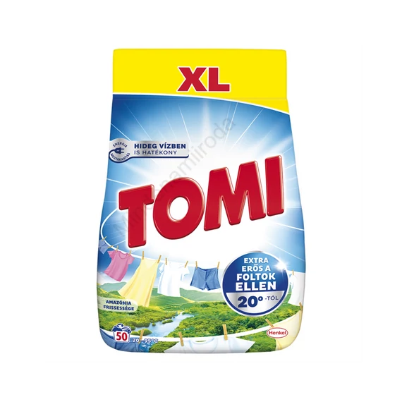 Mosópor 2,75 kg (50 mosás) fehér ruhákhoz Tomi Amazonia
