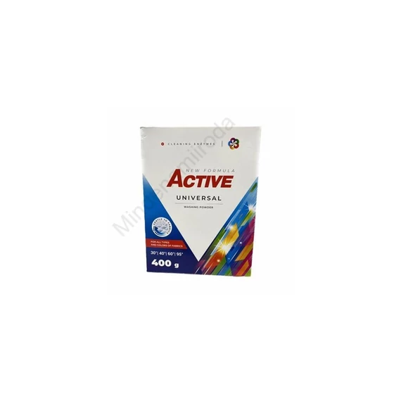 Mosópor 400 g (6 mosás) zsákos színes és fehér ruhákhoz Active Universal