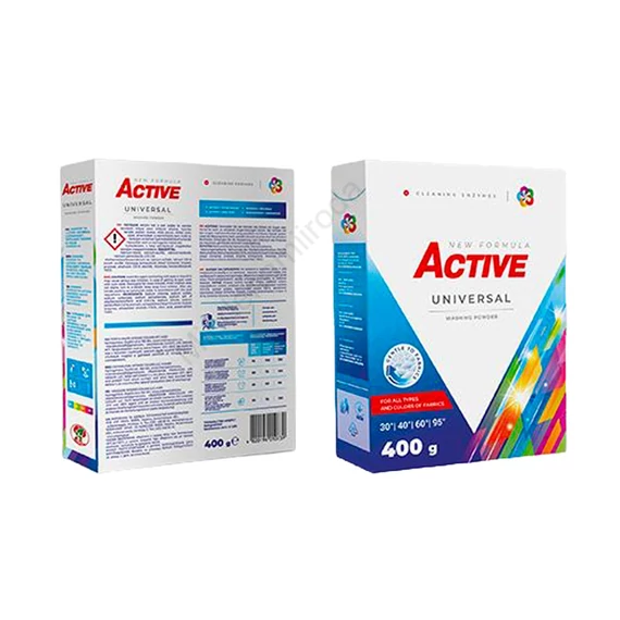 Mosópor 400 g (6 mosás) zsákos színes és fehér ruhákhoz Active Universal