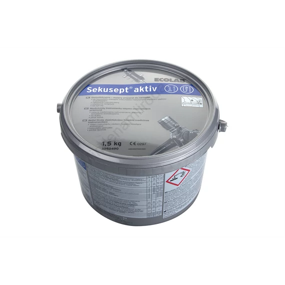 Műszer eszköztisztító és fertőtlenítőszer 1,5 kg Sekusept Aktív ECOLAB