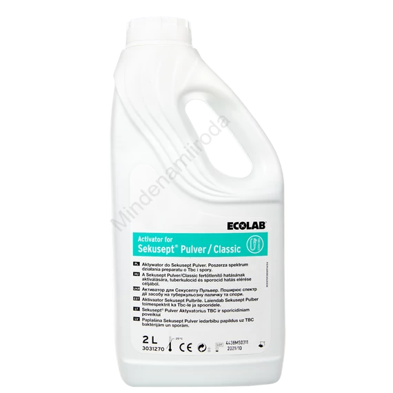 Műszer eszköztisztító és fertőtlenítőszer 2 liter Sekusept Pulver Classic aktivátor ECOLAB