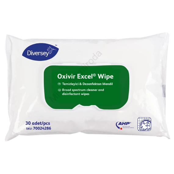 Nedves törlőkendő fertőtlenítő hatással 100 db/csomag Oxivir Excel Wipe