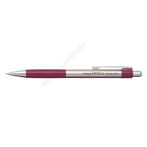 Nyomósirón 0,5mm, bordó test, SB0102-06 Penac Pépé
