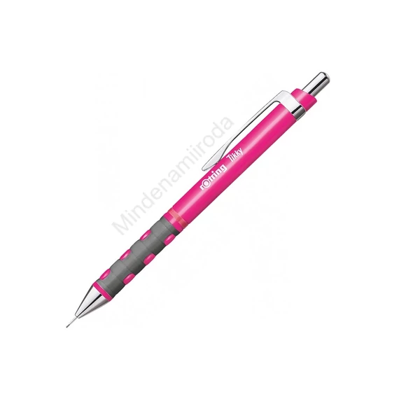 Nyomósirón 0,5mm, neon pink test, Rotring Tikky
