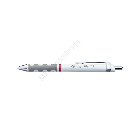 Nyomósirón 0,7mm, fehér test, Rotring Tikky