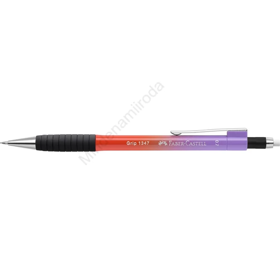 Nyomósiron 0.7mm GRIP 1347 Faber-Castell piros-lila test