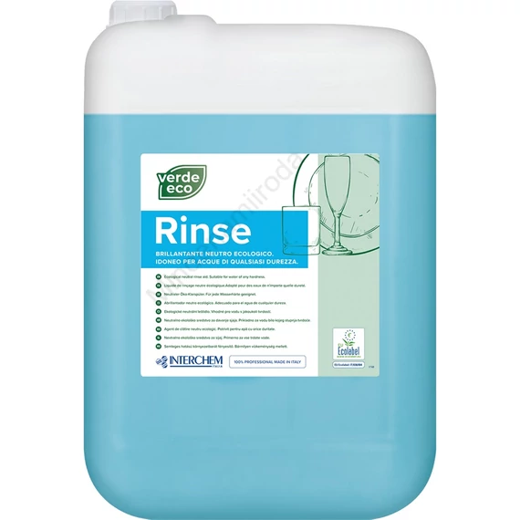 Öblítőszer gépi 10 liter Verde Eco Rinse