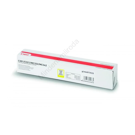 Oki C301/321/MC332/342 toner yellow ORIGINAL