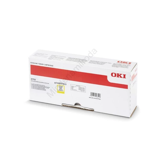Oki C712 toner yellow ORIGINAL