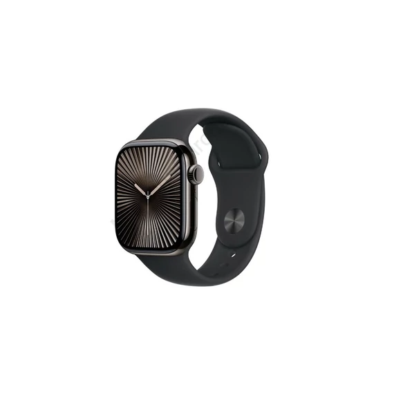 Okosóra APPLE Watch S10 Cellular 42mm Slate titanium Case with Black Sport Band - S/M