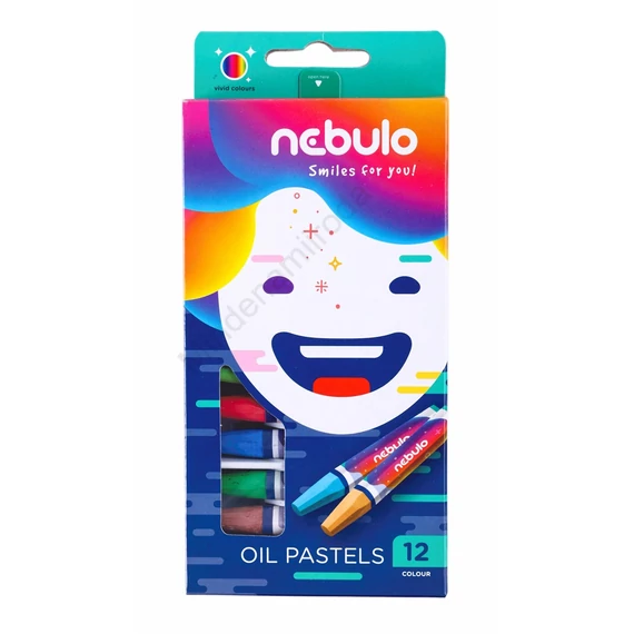 Kréta olajpasztell készlet, Nebulo, 12 klf. szín