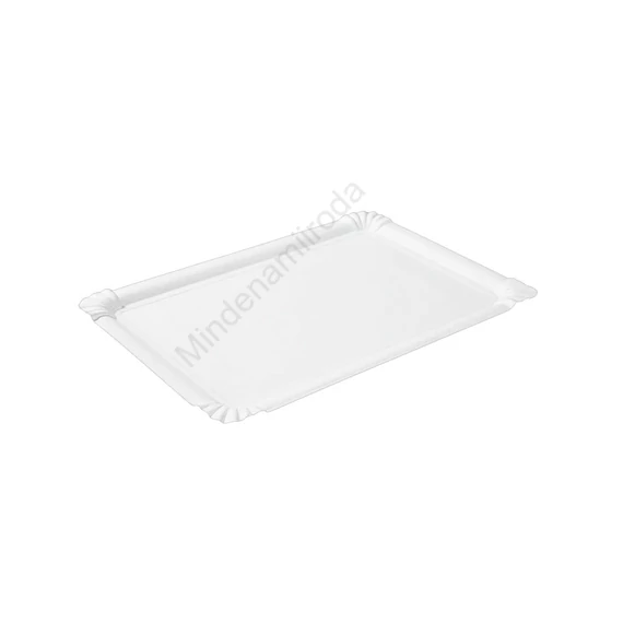 Papírtálca kerek D 23 cm 100 db/csomag, fehér