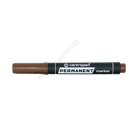 Alkoholos marker 2,5mm, kerek hegyű, Centropen 8566 barna
