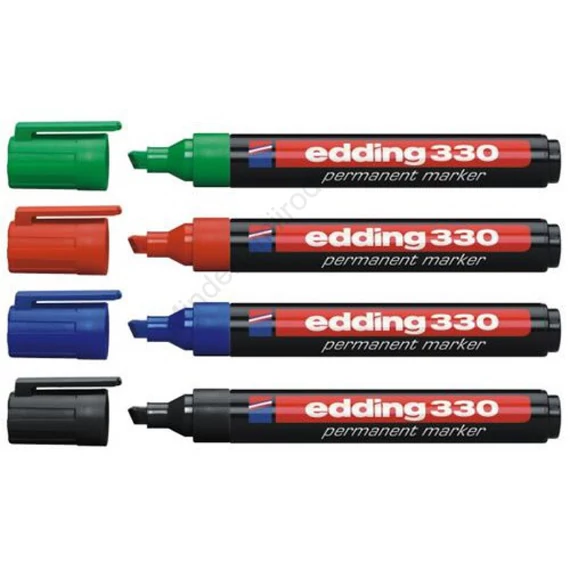 Alkoholos marker 1-5mm, vágott Edding 330 kék