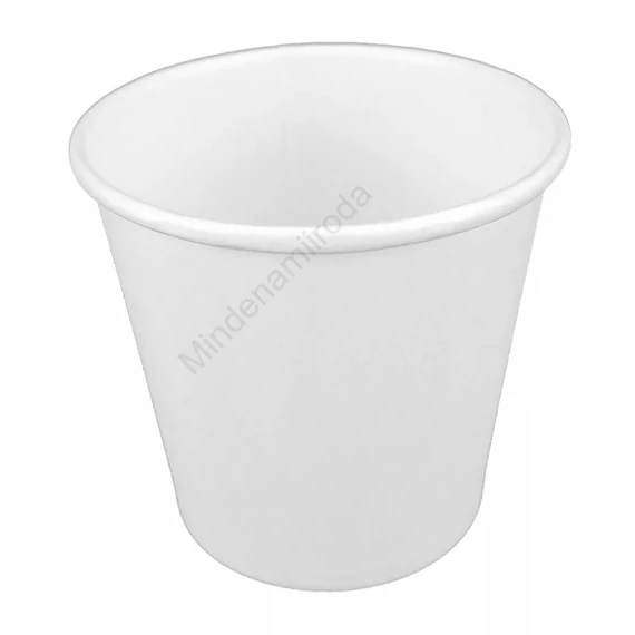 Pohár 1 dl papír 62 mm műanyagmentes 50 db/csomag, fehér