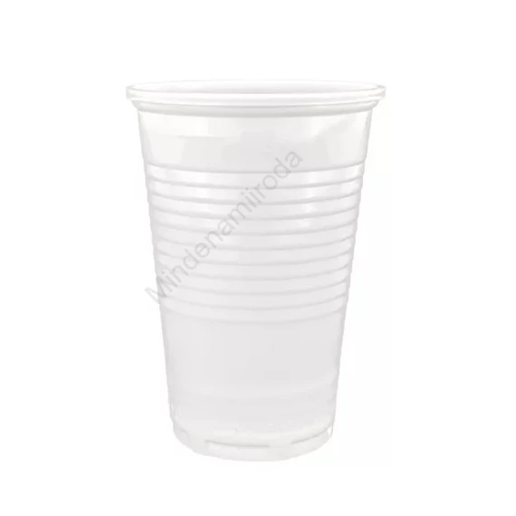 Pohár 2 dl műanyag 100 db/csomag átlátszó