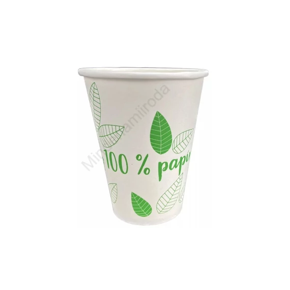Pohár 2 dl papír 80 mm műanyagmentes 50 db /csomag nyomott